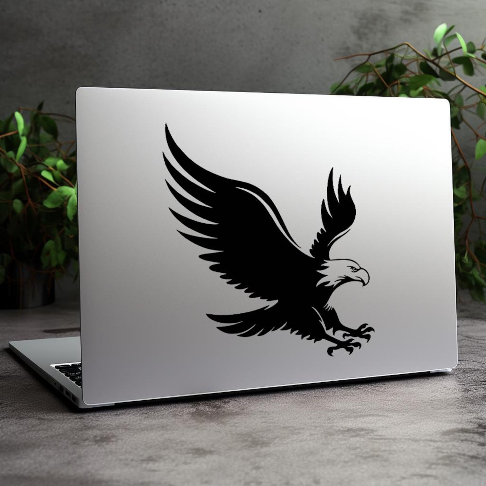 Flying Eagle Decal, Customized Decal, Eagle Car Sticker, Soaring Eagle ...