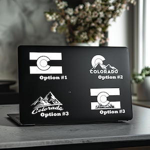 Colorado Flag Decal |  Colorado Mountain Flag Vinyl Decal | Colorado Stickers | Laptop Decal | Hiking Decal  | Tumbler Decal | CO