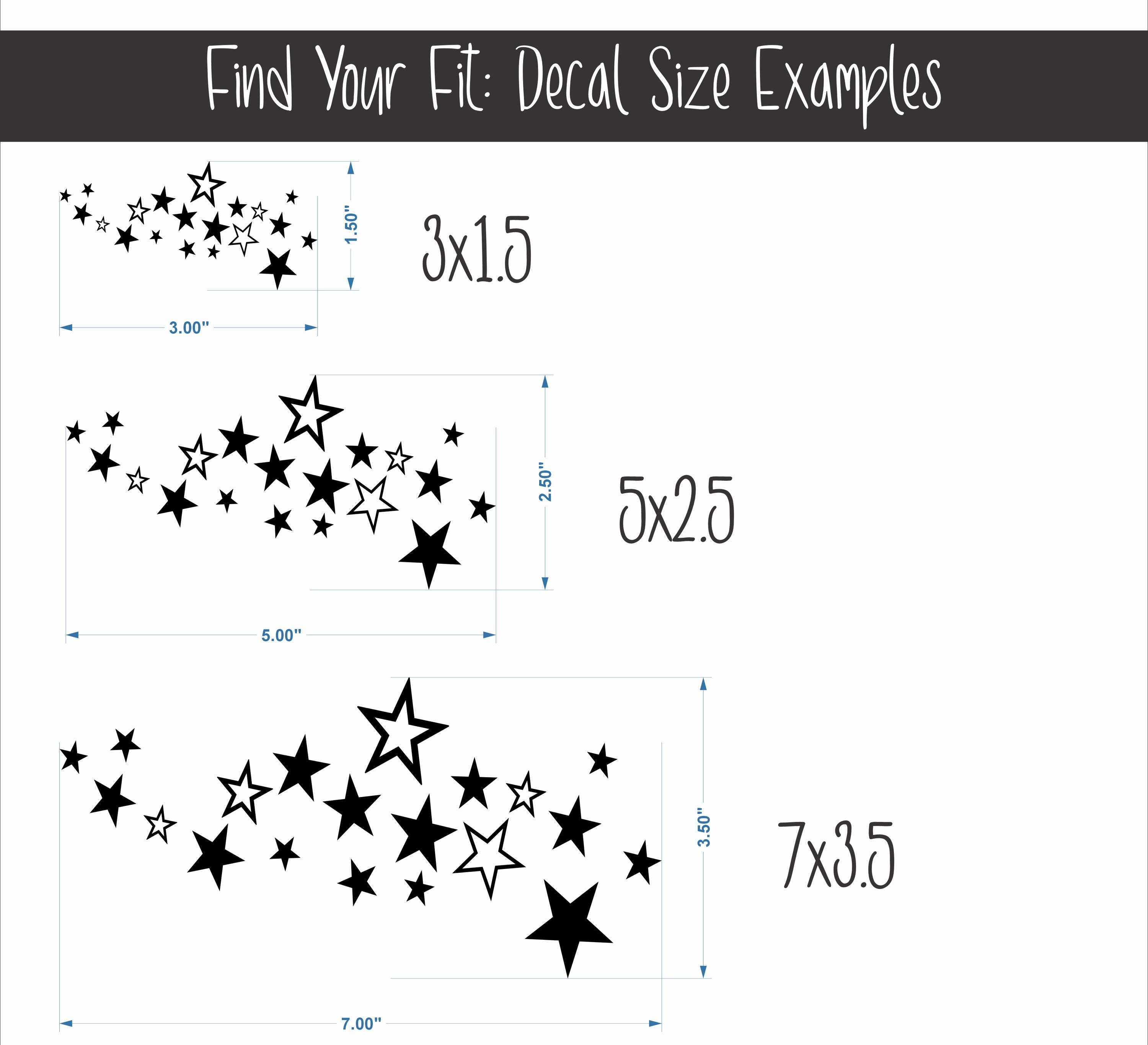 Star Cluster Decal | Celestial Stars Decal | Milky Way Sky | Cute Star ...