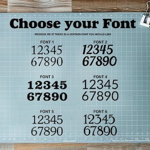 Custom Mailbox Address Number Vinyl Decal Stickers