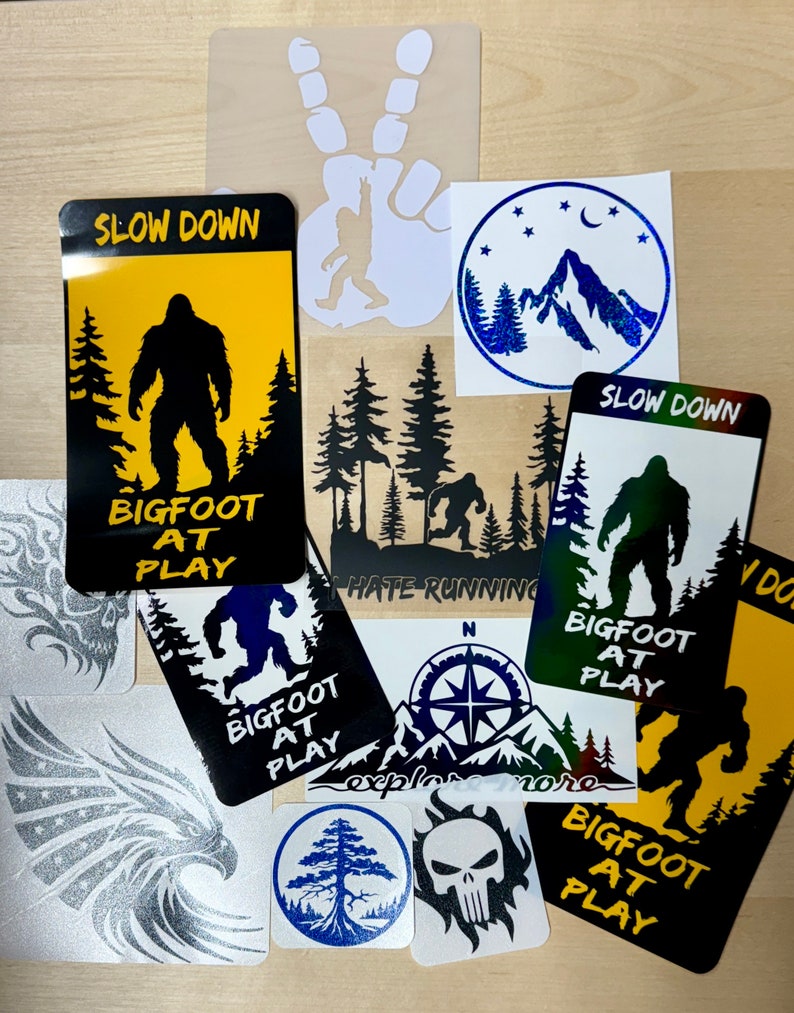 Bigfoot Decal, Sasquatch Decal for Jeep, Yeti Outdoor Decal, Camper ...