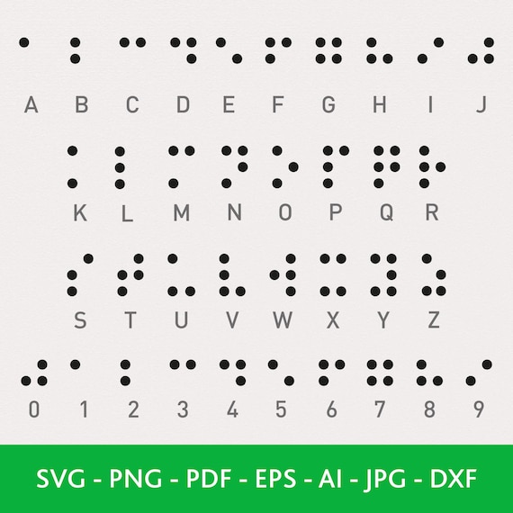 点字アルファベット ベクター文字セット - フォントではありません