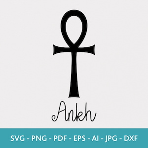 Ankh Symbol SVG: Egyptian Clipart, Cut File (Digital Download)
