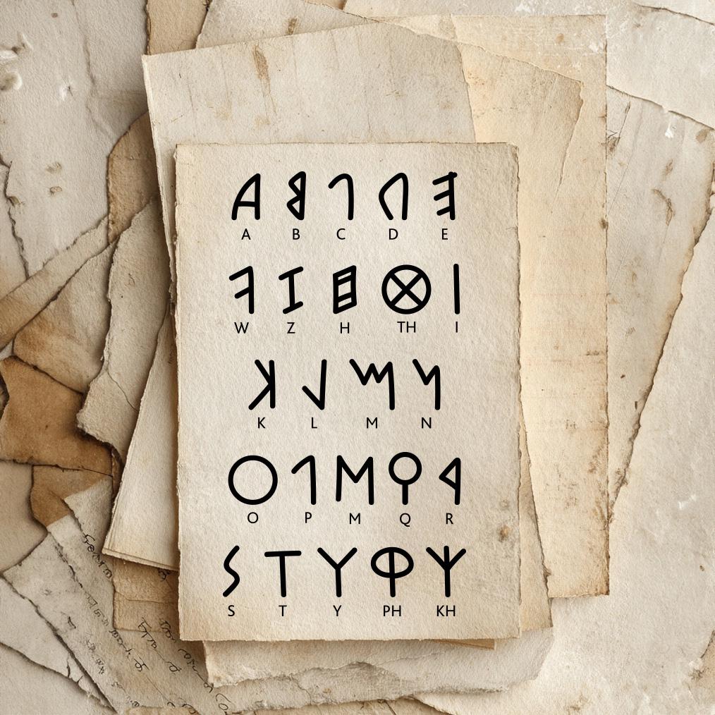 Etruscan Alphabet Alphabet Vector Letter Set — NOT a Font (no TTF/OTF ...