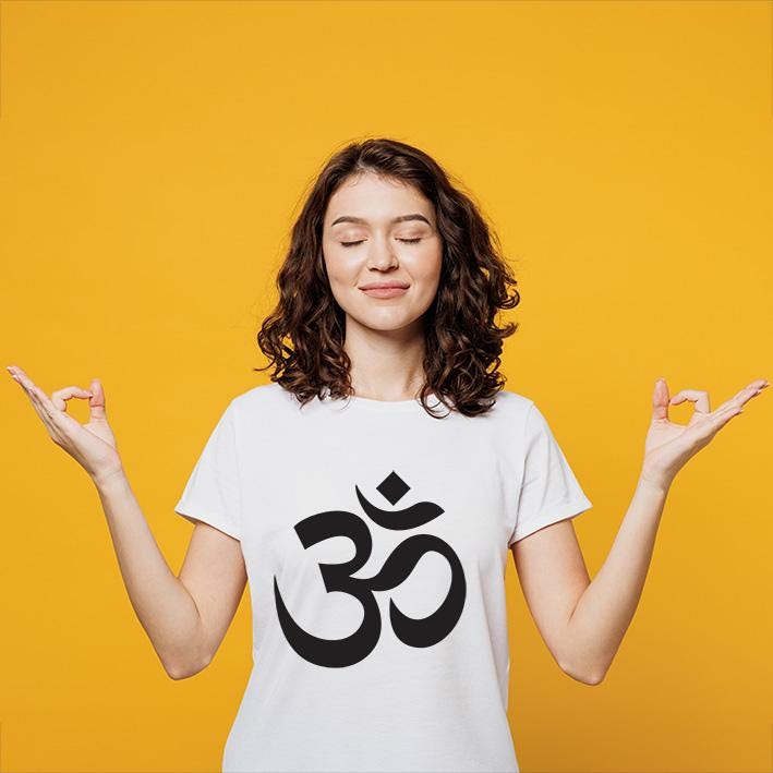 Om（オーム）シンボルベクターセット：ヨガのためのヒンドゥー教仏教の