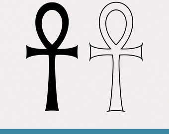 Ankh Symbol Vector Set: Mystical Egyptian Icon (Digital Download)
