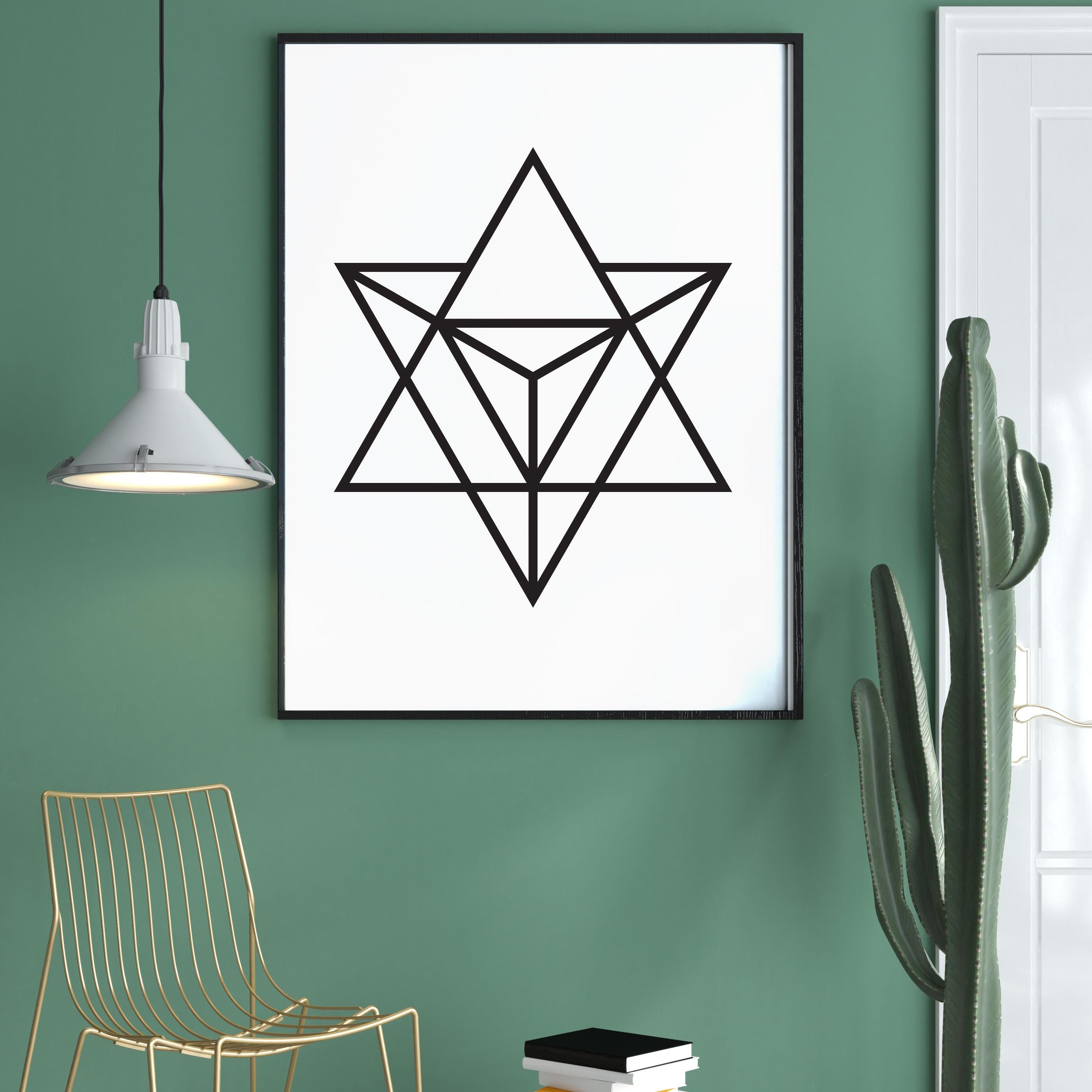 Merkaba Sacred Geometry Vector Set: Minimal Esoteric Star Tetrahedron ...