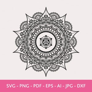 Soul Star Chakra Mandala SVG, Mandala Vektor, Chakra Clipart, SVG für Tattoo, PNG für Shirts