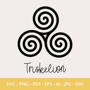Triskelion Svg, Celtic Symbol, Hand Drawn