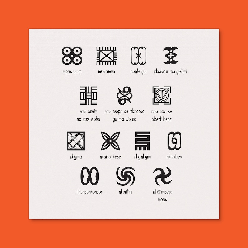 Adinkra Symbols Brush Set: Procreate & Photoshop Stamps (part 2 ...