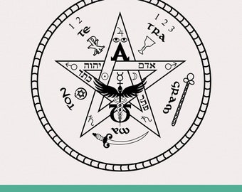Tetragrammaton Symbols Svg, Magic Pentacle, Kabbalah Svg, Cut file svg
