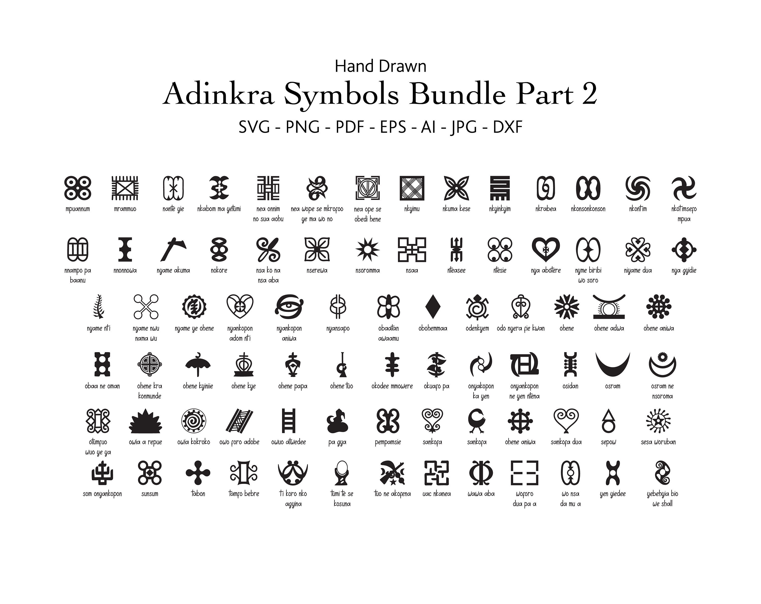 west african symbols tattoos