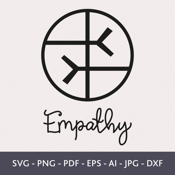 Empathy Symbol Svg, Symbolic Tattoos, Shirt Degin, Png Files for Mug, Wall art print