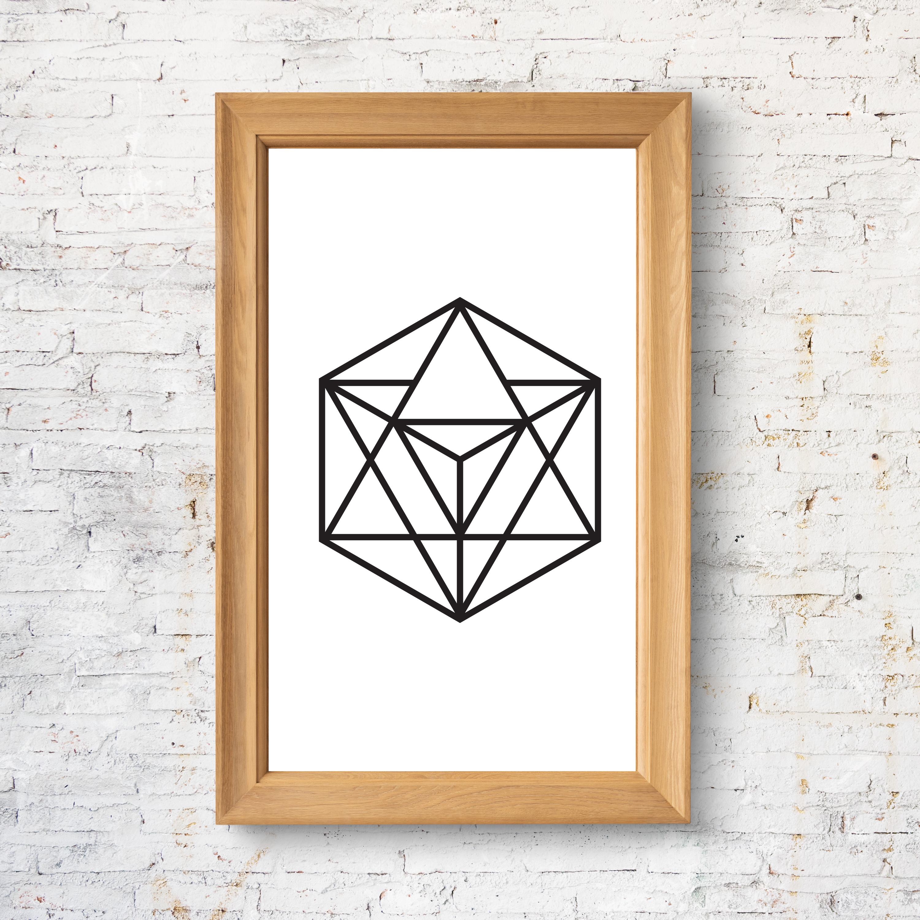 Merkaba Sacred Geometry Vector Set: Minimal Esoteric Star Tetrahedron ...
