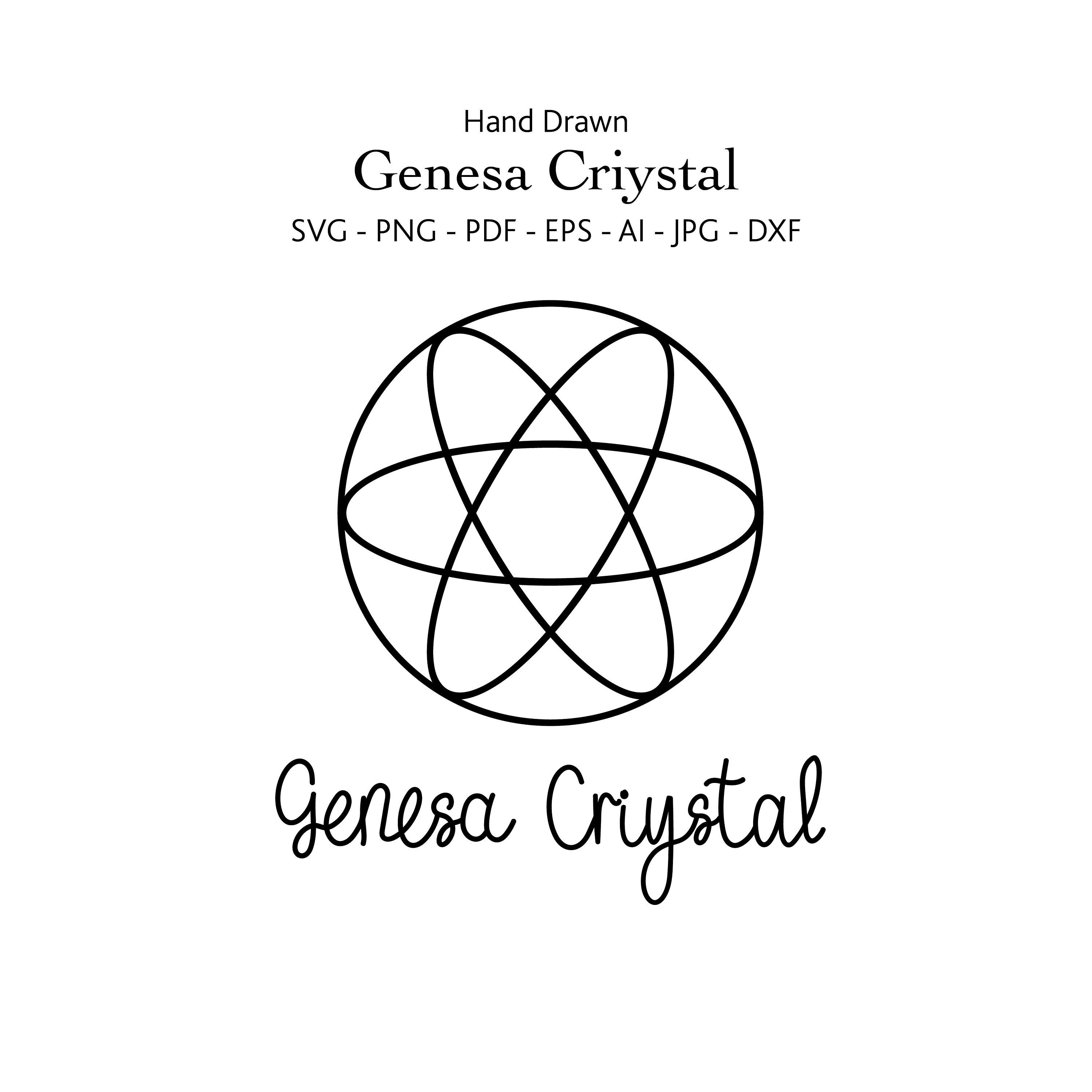 Genesa Crystal Svg Symbols Clipart Files Etsy