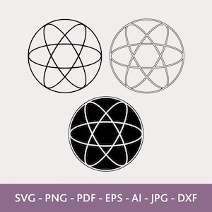 Genesa Crystal Sacred Geometry Vector Set: Spiritual Esoteric Symbol (Digital Download)