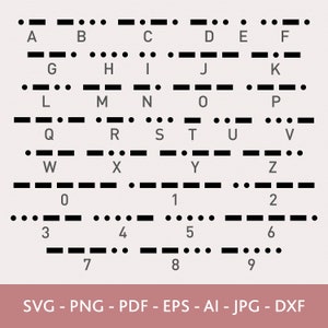 Mors Code SVG, Mors Code Zahlen, Schnitt Datei Cricut, Cnc Dateien, Tattoo Design, Shirt Design