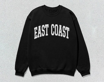 Sweater oostkust | Gepersonaliseerde sweater | Sweater met letters