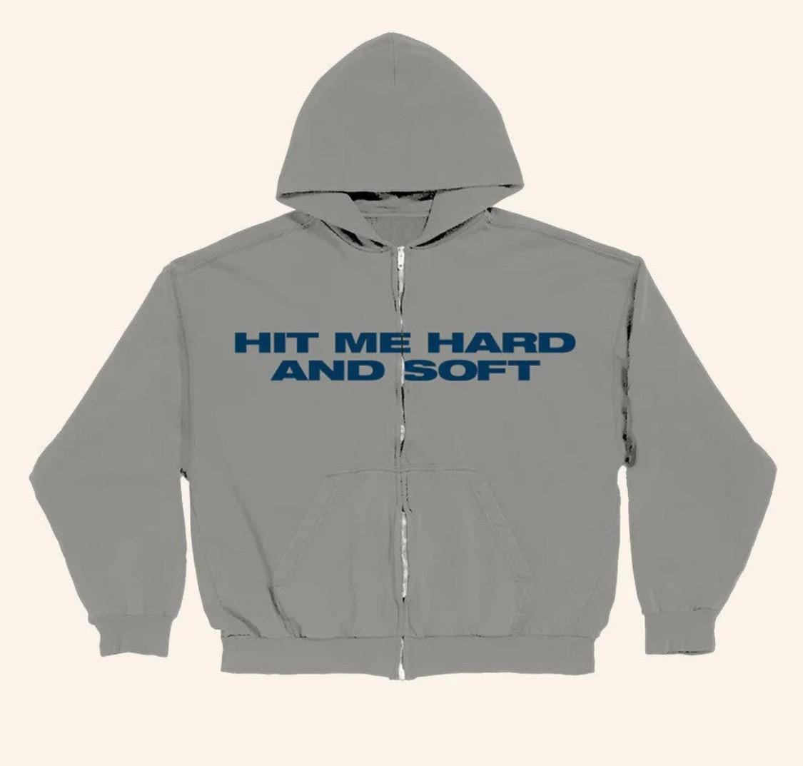 Billie eilish merch hit me hard and soft hoodie - Etsy 日本