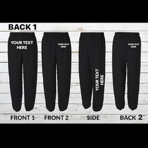 Sweatpants With Writing on The Etsy UK