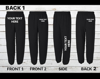 Custom Sweatpants Personalized | Text on Sweatpants