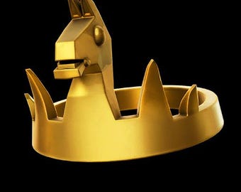 Pegatina de corona de victoria real / pegatina de meme