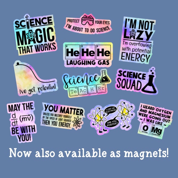 Science Teacher Stickers, Teacher Gifts, Teacher Appreciation Gift, Funny Teacher Sticker, Teacher Magnets, Whiteboard Magnets