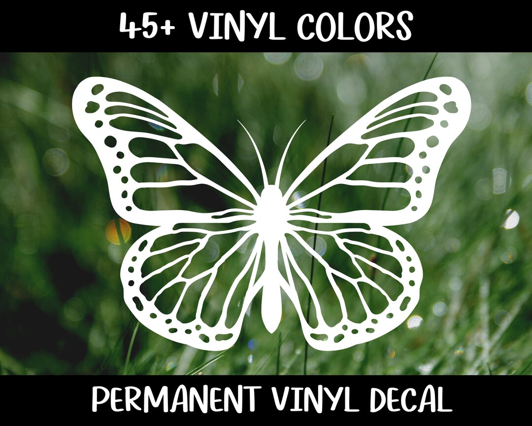 Butterfly Vinyl Decal, Car Decal, Laptop Decal, Water Bottle Decal