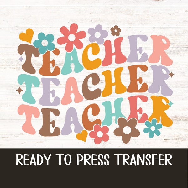 Teacher Iron On - Etsy
