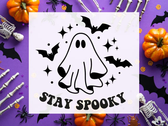 Ghost Decal, Stay Spooky Decal, Halloween, Fall Decal, Decal for laptop, Car Decal, tumbler decal, cup decal, mug decal