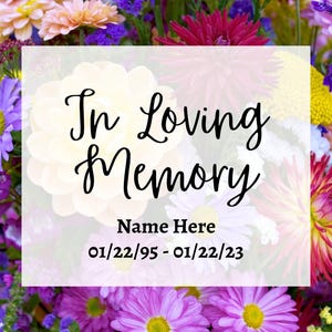 Memorial Decal, In loving Memory Decal, Decal for loved one, Car Decal, Tumbler Decal, Laptop Decal, Window Decal