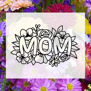 Mom Decal, Mothers Day Decal, Car Decal, Tumbler Decal, Laptop Decal, Window Decal, Gift for Mom ...