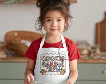 Cookie Baking Crew PNG • Baking Clipart for Shirts, Aprons, Sweatshirts • Christmas Cookie Crew Digital Design • Instant Download