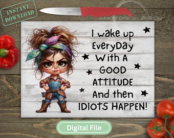 Funny Sublimation Cutting Board PNG, Farmhouse Kitchen Decor, Instant Download Glass Cutting Board DIGITAL Design