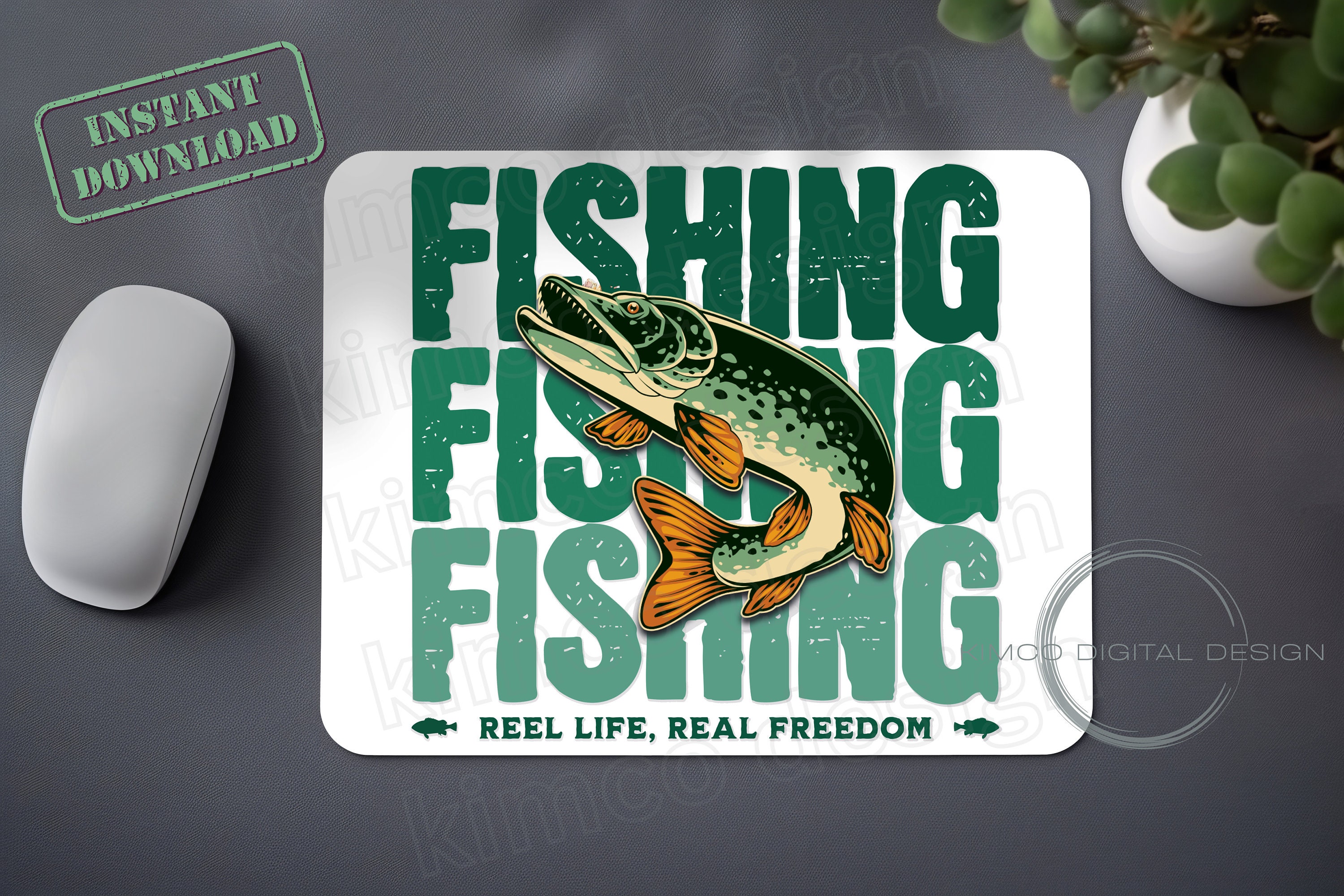 Fishing Mouse Pad 