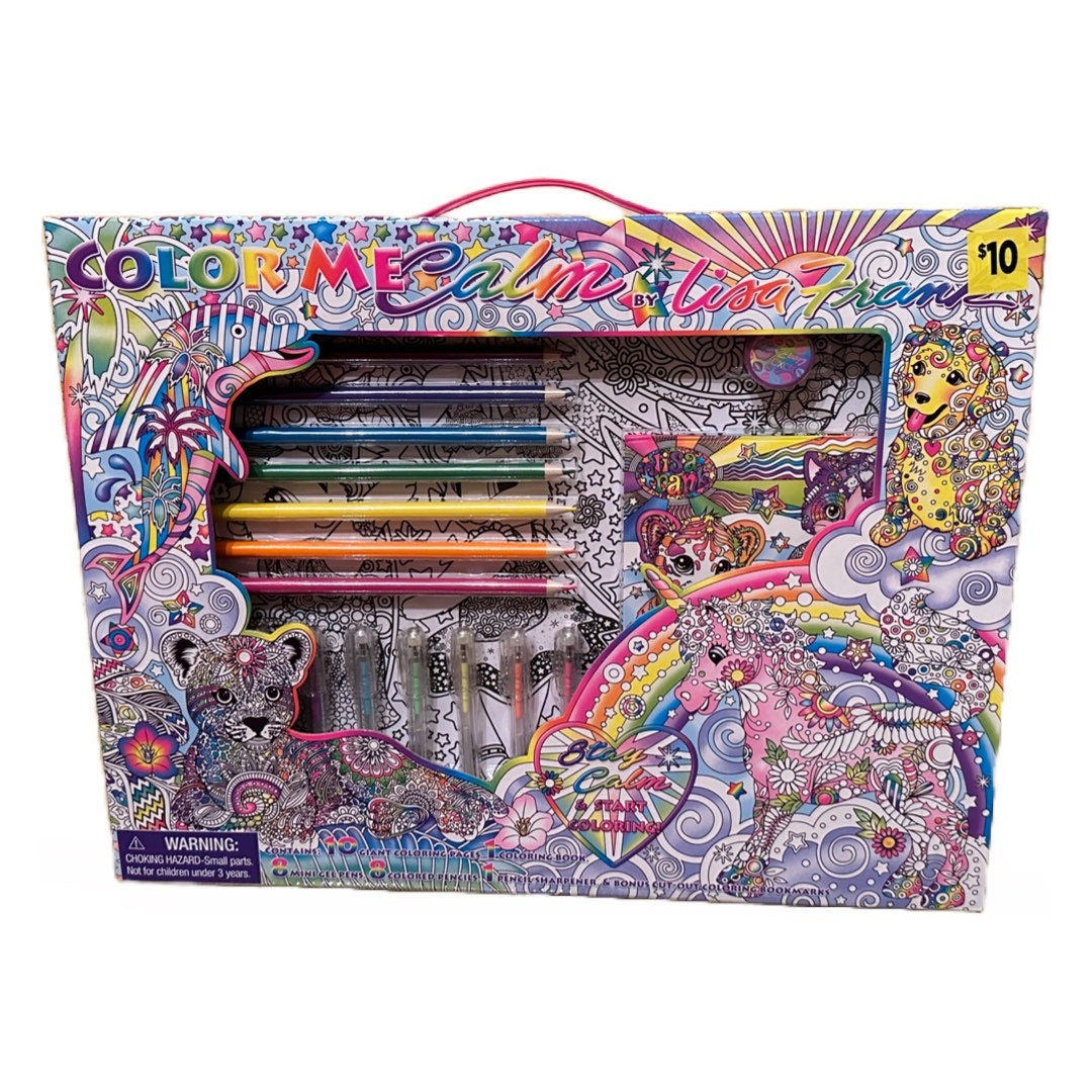 Lisa Frank Color Me Calm Coloring Set Etsy