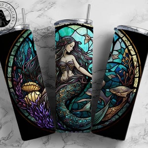 Fantasy Mermaid Insulated Tumbler: Stainless Steel Travel Mug (20 oz & 30 oz)