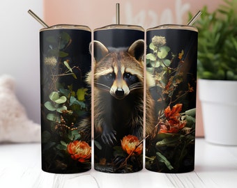 Raccoon Stainless Steel Tumbler | Insulated Travel Mug