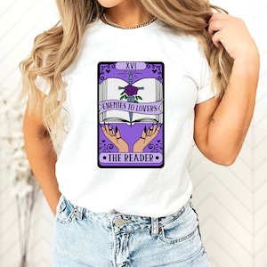 Enemies to Lovers Tarot Card T-Shirt: Book Lover Gift