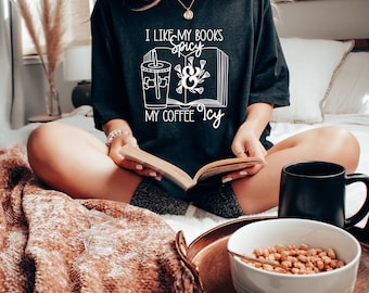 Spicy Books Icy Coffee Shirt - Smut Reader Tee