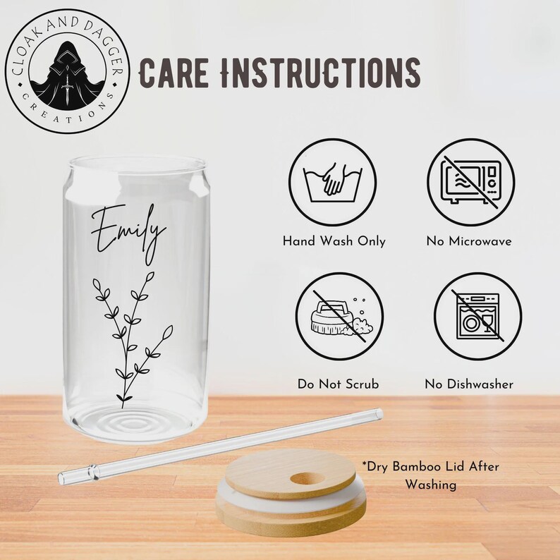 Somebody's Bomb Ass Bonus Mom Beer Glass with Bamboo Lid afbeelding 6