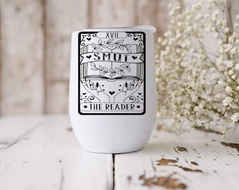 Smut Tarot Card Stainless Steel Wine Tumbler
