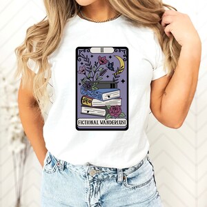 Fictional Wanderlust Tarot Card T-Shirt: Book Lover Gift