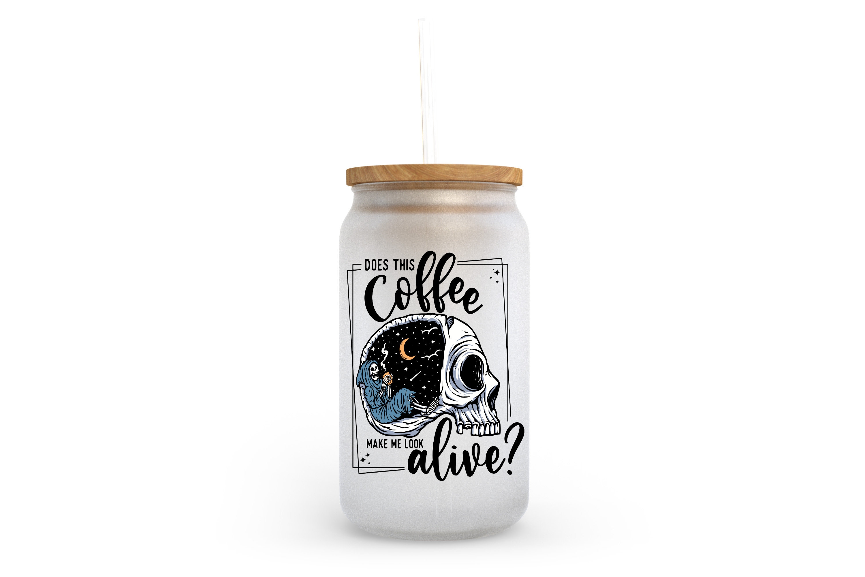 16oz Frosted Glass Iced Coffee Love Tumbler – Middleton Park Coffee