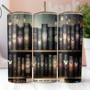 Just One More Chapter Gothic Insulated Tumbler / Bookish Gift