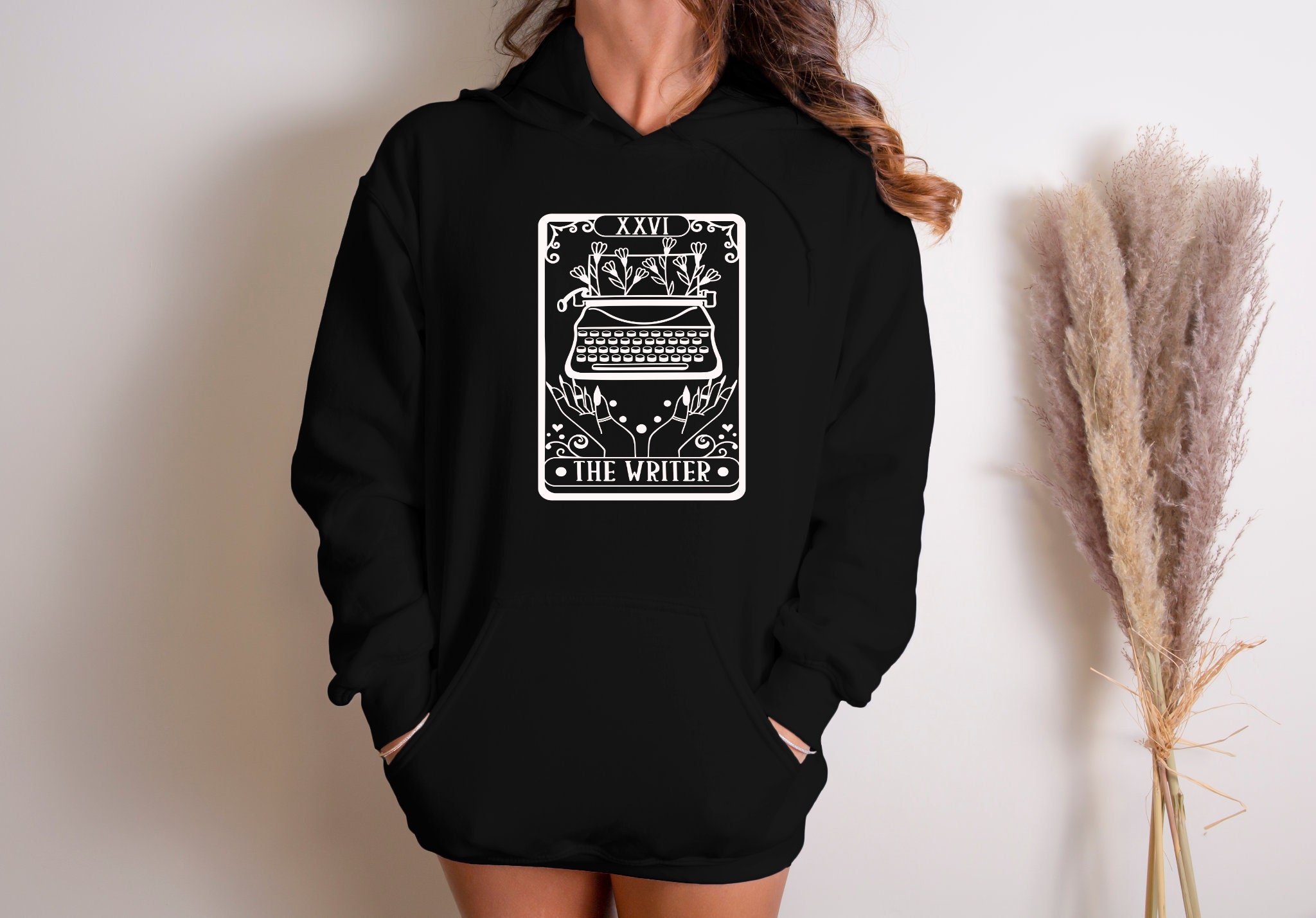 Writer Tarot Card Hoodie - Etsy