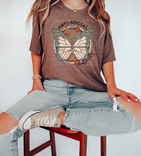 Anti-Social Butterfly T Shirt