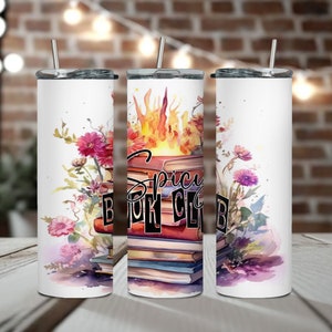 Spicy Book Club Tumbler: Smut Lover Gift, Insulated Stainless Steel
