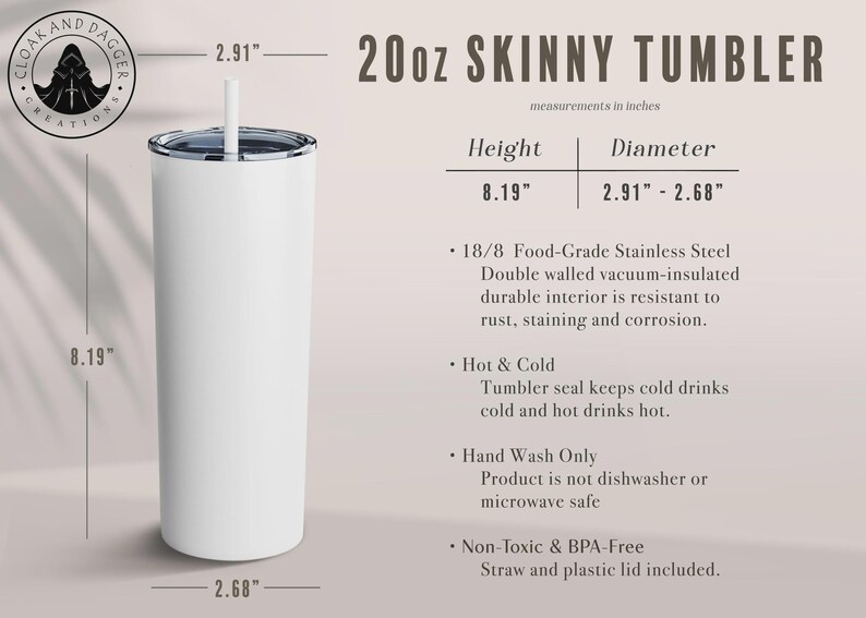 CloakDaggerCreations Insulated Tumbler - Thumbnail 2