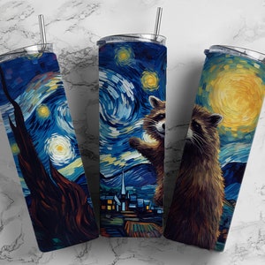Racoon Insulated Tumbler / Racoon Tumbler / Racoon Gift / Gift for Racoon Lovers / 20 oz 22 oz and 30 oz options